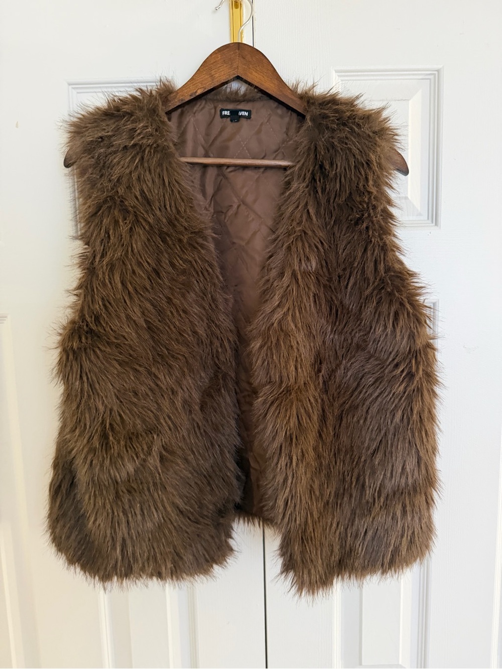 Faux Fur Brown Vest
